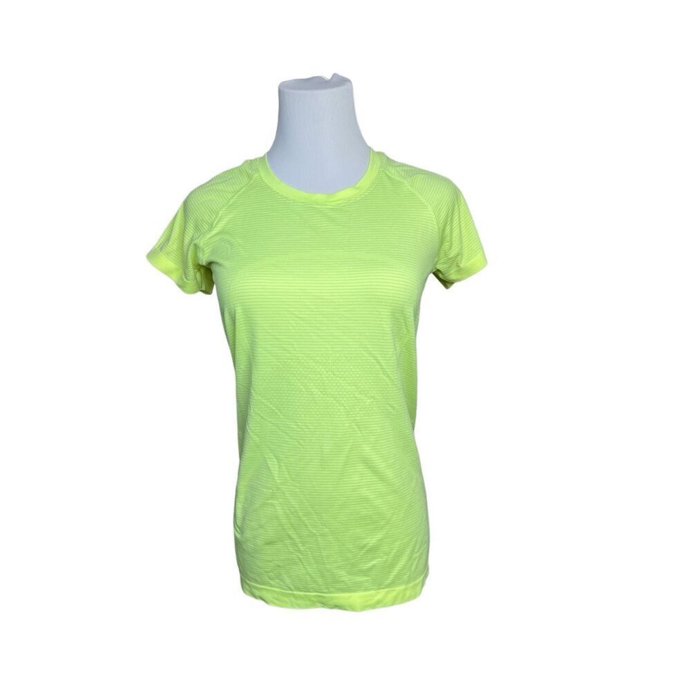 Lululemon W3FEHS Swiftly Tech SS Top 2.0 Race Length Neon Green Activewear‎ XS